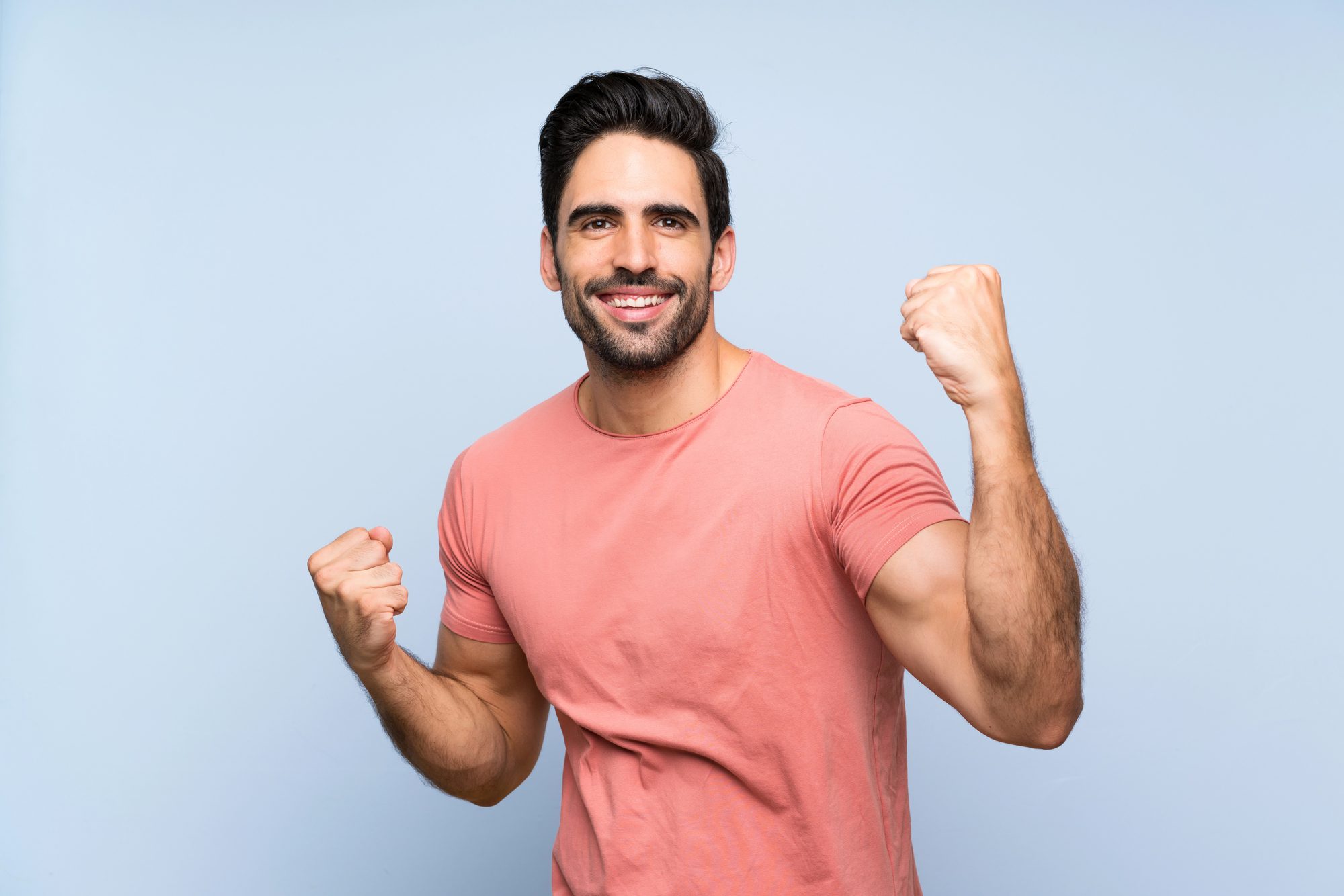 gay man in a t-shirt